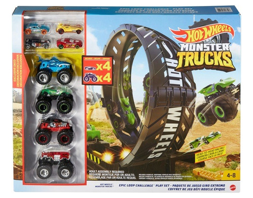 Hot Wheels/ Monster Trucks/ Pista Epic Loop Challenge