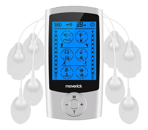 Electroestimulador Muscular Tens Portatil Maverick Masajes