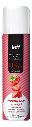 Desodorante Intimo Eros Feminino Masculin Morango Intt 166ml