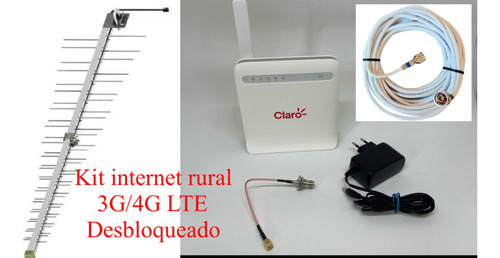 Kit Internet Rural Wi-fi 3g/4g Desbloqueado Zte-mf253l