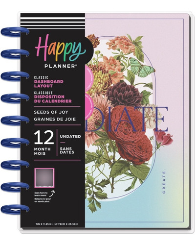 Scrap-fever Agendas Sin Fechas Tamaño Classic Happy Planner