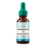 Vitamina D3 2000ui + Vit K2mk7 20mcg 20ml Original Natural