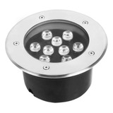 Luminario Led Empotrable Exterior De Piso Integrado 9w 3000k