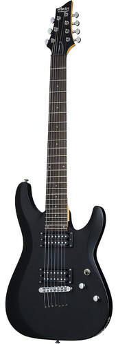 Schecter Guitar Research C-7 Deluxe Guitarra Eléctrica De . Color Negro Orientación De La Mano Diestro