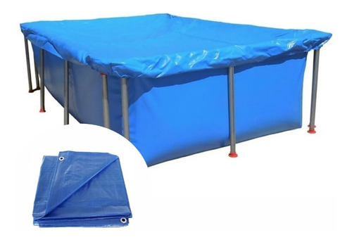 Lona Cobertor Cubre Pileta  Impermeable 4 X 3 C/ojales Rafia