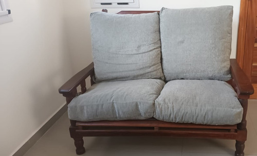 Sillon De Algarrobo Con Almohadones 2 Cuerpos