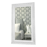 Espelho Grande Decorativo Moldura Branca,sala,quarto, Closet
