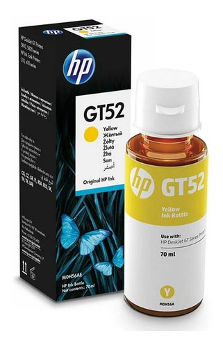 Botella Tinta Hp Original Gt52 Gt 5820 70ml No Blister C/u