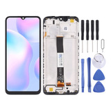 A Pantalla Lcd+táctil Negra Con Marco Para Xiaomi Redmi 9a