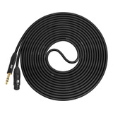 Cable De Microfono Hembra Lyxpro 1/4 Trs A Xlr - 15 Pies -