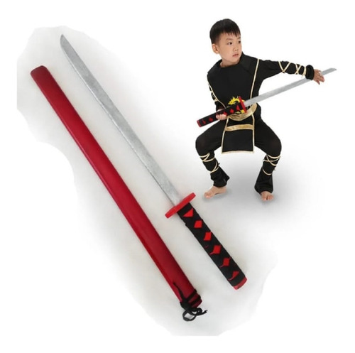 Espada Katana Juguete Samurai Ninja Anime Niños Madera