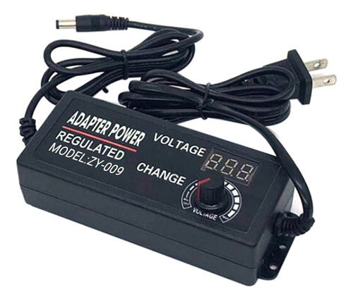 Adaptador Carga Ajustable 3v-12v 5a Controlador Velocidad Un