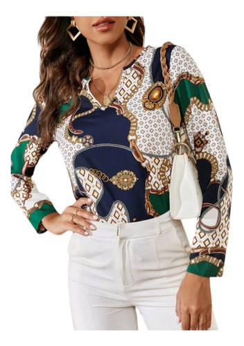 Shein Blusa Elegante De Mangas