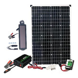 Nature Power Kit Solar Completo De 110 Vatios Con Inversor D