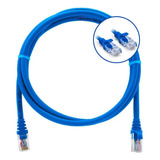Cabo De Rede Cat5e Azul 2 Metros Ethernet Lan Rj45 Gigabit