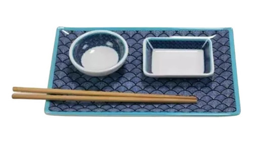 Plato Sushi Rectangular Grande Melamina Reforzada Bpa Free