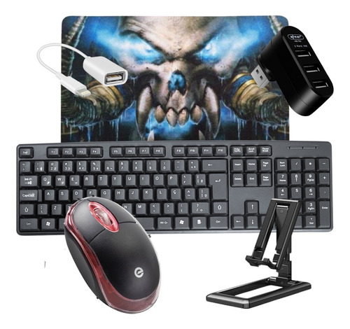 Kit Mobilador Gamer Teclado Mouse P/iPhone E Pc Free Fire