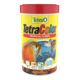 Alimento En Hojuelas Escamas Tetra Color Para Peces En Acuarios Y Peceras En Tarro De 62gr 2,2oz