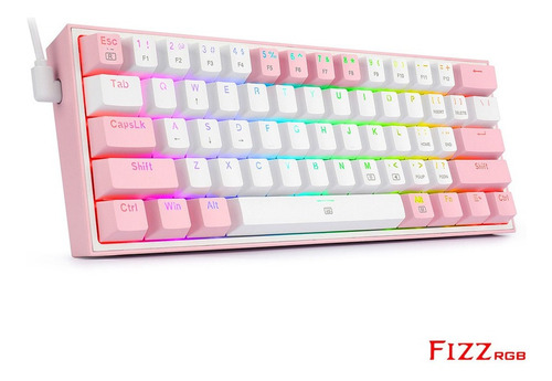 Teclado Mecánico Redragon Fizz K617 Rgb Rojo