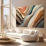 Quadro Moderno Horizontal Sala Luxo 100x180cm Canvas