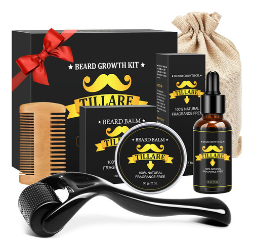 Kit De Crecimiento De Barba, Rodillo Derma Para Crecimiento