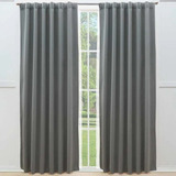 Cortinas Blackout Térmicas Catania Larga 2.30m Vianney Color Gris