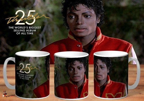 Taza Michael Jackson Thriller 25 Aniversary 4k Art 04