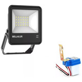 Reflector Led 30w Bellalux Cálido Exterior+ Fotocelula Sica 