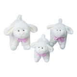 Trio De Ovelhas Infantil Decorativo Bebe Menina Menino 3 Pcs