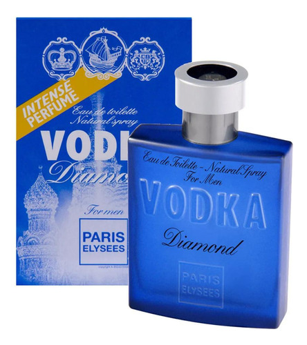 Perfume Vodka Diamond 100ml Masculino Paris Elysees Original