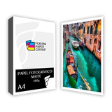 200 Folhas Papel Foto Matte 180g Fosco Prova Dagua-oferta Cor Branco