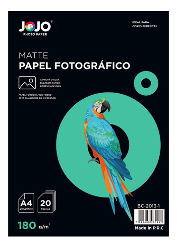 1000 Folhas Papel Foto Matte 180g Fosco Não Adesivo