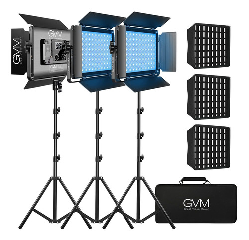 Luz De Video Led Rgb Gvm, Iluminación De Fotografía C...