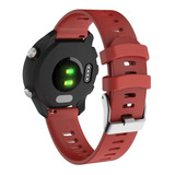 Pulseira Silicone Para Garmin Forerunner 245 645 Music Watch Cor Vermelho Vinho Largura 20