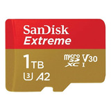 Cartão De Memória Micro Sdxc 1tb Extreme Sandisk + Adaptador