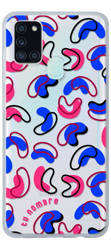 Funda Para Galaxy Para Mujer Figuras Abstracto Con Nombre