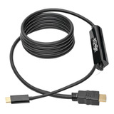 Adaptador De Cable De Video 1,8 M Usb Tipo C Hdmi Negro