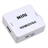 Conversor Hdmi A Vga Activo + Cable P/ Ps4 Proyector Monitor