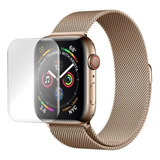 Lamina 3d Transparente O Bordes Negro Para Reloj Apple Watch