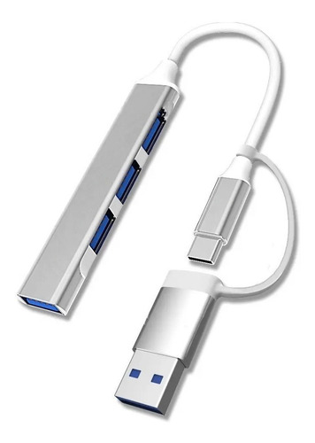 Multi Puertos Usb Hub 3.0 4 En 1 Tipo C Y Usb Extens Multipl