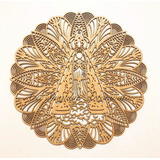 Mandala Mdf Cru 60x60 Cm 3mm - Md Aparecida 1