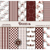 Colección Dulces 16 Scrapbooking X12 D'arteche Crafts
