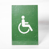 Letrero Combo Baño Mujer Y Varón + Discapacitado Rectangular