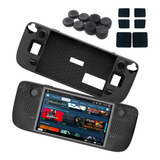 Funda Para Steam Deck + Protector Touch R L + Tapas Analogos