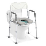 Xilingol Raised Toilet Seat With Handles And Back,350lb Bed.