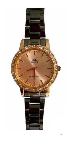 Reloj Qyq Qb09 802y Mujer Oro Rosa Original