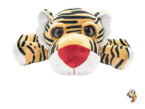 Tigre De Peluche Ojos Brillantes Peluche Un Divino Importado