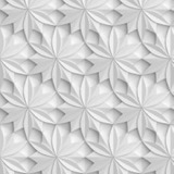Papel De Parede Efeito Gesso 3d Geométrico Flor 8 18m