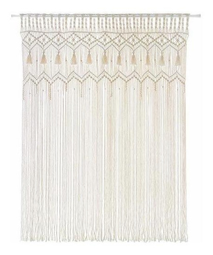 Mkono - Cortina Para Colgar En La Pared De Macramé, Cortinas