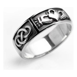 Anillo De Promesa Claddagh For Bodas Amor Hombre Y Mujer A